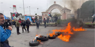 Puente Pueyrredón: La UTEP y el Polo Obrero desafían el protocolo antipiquetes ante el ‘apagón’ de la ayuda social