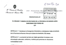 Crisis social: Mario Ishii presentó un proyecto para declarar la Emergencia Alimentaria por 18 meses en la Provincia