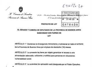 Crisis social: Mario Ishii presentó un proyecto para declarar la Emergencia Alimentaria por 18 meses en la Provincia