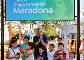Ferraresi inauguró nuevas plazas y parques en Avellaneda
