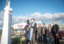 Fe y progreso en Burzaco: entronizaron la imagen de la Virgen de Luján en el Viaducto «Papa Francisco»