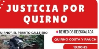 Conmoción en Remedios de Escalada: Marchan para exigir justicia por el brutal asesinato del perro «Quirno»