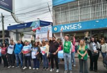 Masiva movilización en Monte Grande: Docentes exigen a ANSES la devolución de fondos para el IPS