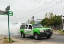 Alerta epidemiológica por un caso de fiebre chikungunya en la región: Esteban Echeverría refuerza operativos de fumigación en 9 de Abril