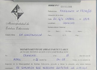 El Municipio de Esteban Echeverría intima a un emprendimiento en Canning tras denuncias vecinales