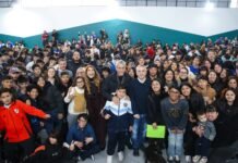 Jorge Ferraresi, Magdalena Sierra y Andrés Larroque inauguraron obras en la sede Maciel del programa Envión