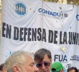 Jorge Calzoni desde la Marcha Universitaria: «Se pierde la perspectiva de futuro si se sigue desfinanciando»