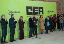 Ferraresi y Sierra, junto a Echarri, Brieva, Luciano Cáceres, Esther Goris, Luis Ventura, Victoria Onetto y otros artistas inauguraron el Centro de Experimentación Audiovisual