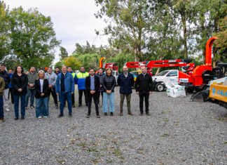 El Municipio de Brown presentó una nueva flota de máquinas, camiones y ambulancias para brindar más servicios a los vecinos