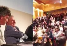 Tensión en la UNLa: Militantes de izquierda escracharon a Eduardo Duhalde por «la Masacre de Puente Pueyrredón»