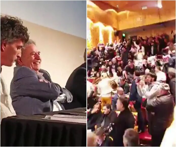Militantes de izquierda escracharon a Eduardo Duhalde por la Masacre de Puente Pueyrredón
