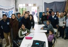 Mariel Fernández recorrió Lomas de Zamora junto a Federico Otermín