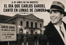 A 91 años de su muerte: el día que Carlos Gardel cantó en Lomas de Zamora