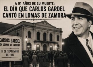 A 91 años de su muerte: el día que Carlos Gardel cantó en Lomas de Zamora