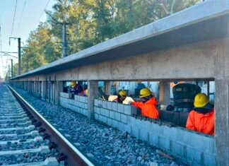 El Municipio de Almirante Brown retomó la construcción de la Estación de Trenes de la Universidad Guillermo Brown