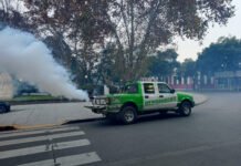Continúan las tareas de fumigación en Esteban Echeverría