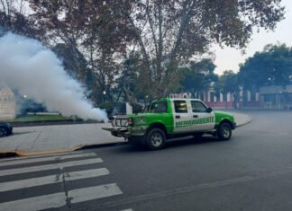 Continúan las tareas de fumigación en Esteban Echeverría