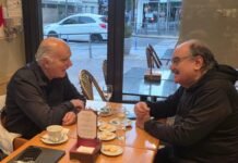 Schiavone y Grindetti se reunieron en Lanús y hablaron de «estrategia» local