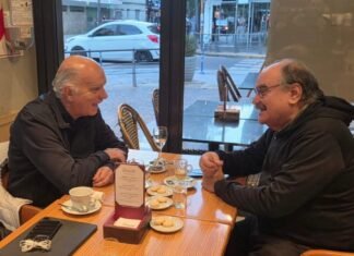 Schiavone y Grindetti se reunieron en Lanús y hablaron de «estrategia» local