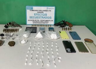 Desbaratan búnker en Sarandí: desalojan propiedad usurpada y detienen a una pareja con armas y drogas