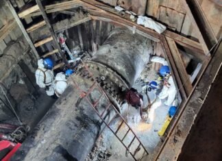 AySA finalizó la reparación de emergencia de una importante cañería en Bernal