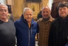 Eduardo Duhalde, Lucas Abd y Daniel Gómez participaron de la misa en la Catedral porteña por Juan Domingo Perón