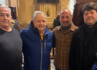 Eduardo Duhalde, Lucas Abd y Daniel Gómez participaron de la misa en la Catedral porteña por Juan Domingo Perón
