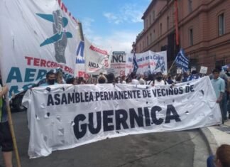 Mañana miércoles: Familias de Guernica se suman a la jornada nacional de lucha con un corte en el Puente Pueyrredón