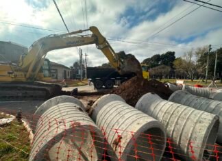 Histórica obra hidráulica en José Mármol: Almirante Brown sanea más de diez hectáreas y corrige una vieja falla de infraestructura