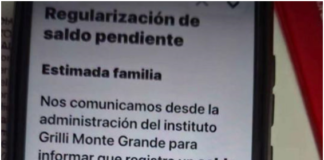 Alerta por phishing escolar en Monte Grande: detectan mails falsos a familias del Colegio Grilli