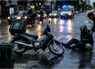Crecimiento del delivery y siniestralidad vial: casi la mitad de los muertos en el tránsito son motociclistas