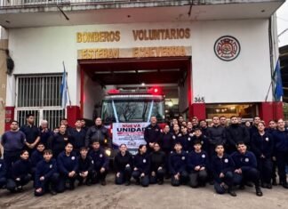 Gracias a un subsidio de Nación: Bomberos Voluntarios de Esteban Echeverría incorporan una nueva autobomba a su flota operacional