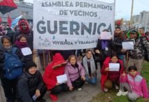 Las familias de Guernica vuelven a las calles contra la reforma de la Ley de Tierras y en reclamo de viviendas