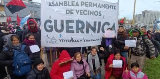 Las familias de Guernica vuelven a las calles contra la reforma de la Ley de Tierras y en reclamo de viviendas