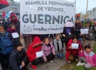 Las familias de Guernica vuelven a las calles contra la reforma de la Ley de Tierras y en reclamo de viviendas