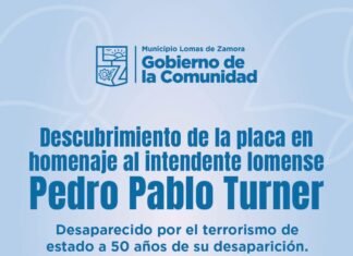 Lomas de Zamora rendirá homenaje a Pedro Pablo Turner a 50 años de su desaparición