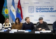 Otermín y Lugones presentaron la campaña “Con la droga no se juega” en Lomas de Zamora