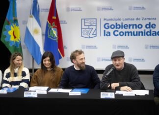 Otermín y Lugones presentaron la campaña “Con la droga no se juega” en Lomas de Zamora