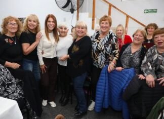 Magdalena Sierra compartió el festejo del aniversario de instituciones locales