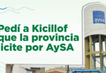 Fernando Gray solicitó a Kicillof que la Provincia participe en la licitacion de AySA a través de ABSA