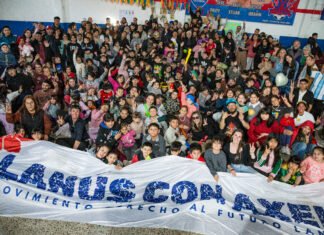 Con más de 300 chicos de barrios populares, el Movimiento Derecho al Futuro celebró el Día de las Infancias en Villa Diamante