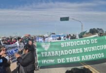 Tensión en el sudoeste bonaerense: los municipales de FeSiMuBo cortaron la Ruta 51 y bloquearon el acceso al Puerto de Bahía Blanca