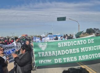 Tensión en el sudoeste bonaerense: los municipales de FeSiMuBo cortaron la Ruta 51 y bloquearon el acceso al Puerto de Bahía Blanca