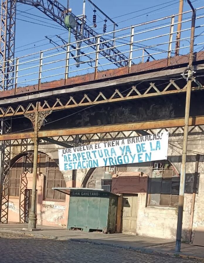 estación yrigoyen tren roca