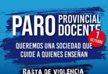Sin clases este jueves 1° de octubre: los gremios docentes van al paro contra la violencia en las escuelas