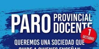 Sin clases este jueves 1° de octubre: los gremios docentes van al paro contra la violencia en las escuelas