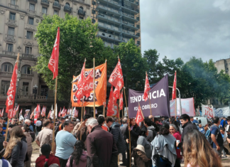 La quinta marcha educativa estuvo dominada por aparatos