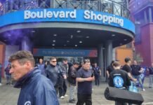 UPSRA Lomas encabezó una manifestación en el Boulevard Shopping de Adrogué frente al cambio de la firma de seguridad: audiencia clave en Trabajo