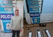 Almirante Brown recuperó luminarias led robadas que se vendían por Facebook Marketplace y hay un detenido