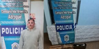 Almirante Brown recuperó luminarias led robadas que se vendían por Facebook Marketplace y hay un detenido